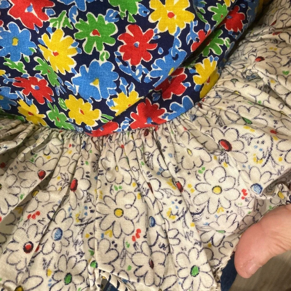Victor Costa Multicolor Floral Maxi Dress - Medium- Vintage 70s Luxury Brand